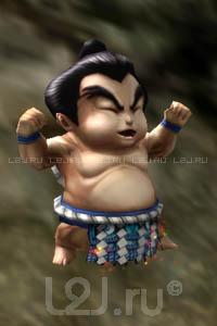 Blue Sumo Wrestler Agathion